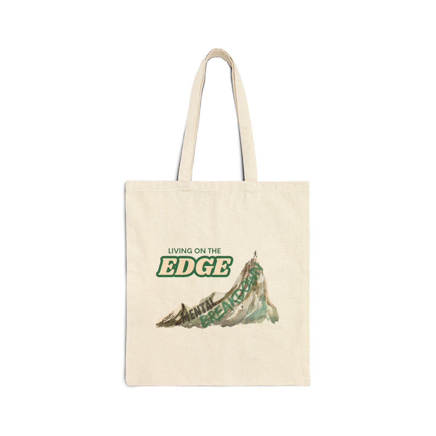 "Living on the Edge" Canvas Tote – Carry Your Chaos in Style