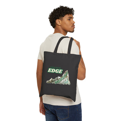 "Living on the Edge" Canvas Tote – Carry Your Chaos in Style